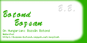 botond bozsan business card